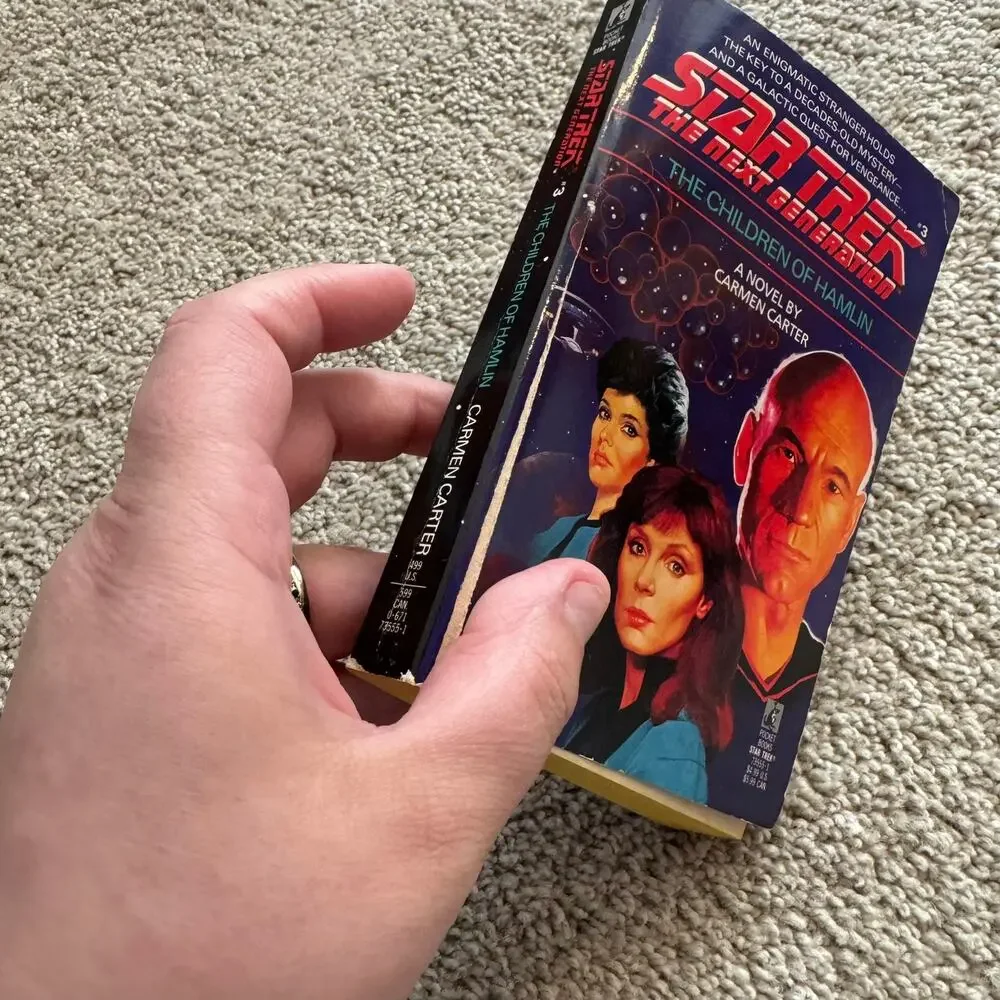 Vintage 1988 Star Trek The Next Generation The Children of Hamlin Paperback Book